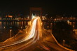 Elisabethbrücke in Budapest bei Nacht