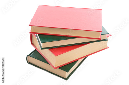 Photo: Photo of an four book on a white background Photo of an four book on a white background