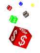 cube with dollar symbol
