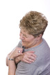 woman with shoulder pain