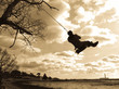 Man swinging