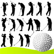 golf player vector
