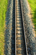 empty railway metals view, Salou, Spain empty railway metals view, Salou, Spain