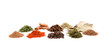 herbal spices studio isolated over white