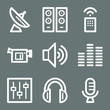 White media web icons V2