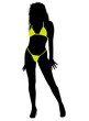 beach girl silhouette Nr.4