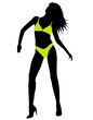 beach girl silhouette Nr.3