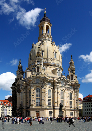 Foto: Frauenkirche cathedral (Mother of God Church) at the Dresden Frauenkirche cathedral (Mother of God Church) at the Dresden