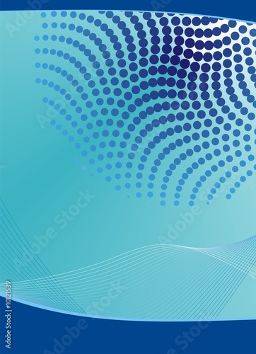 Illustration: Afiche Azul con perspectiva Afiche Azul con perspectiva