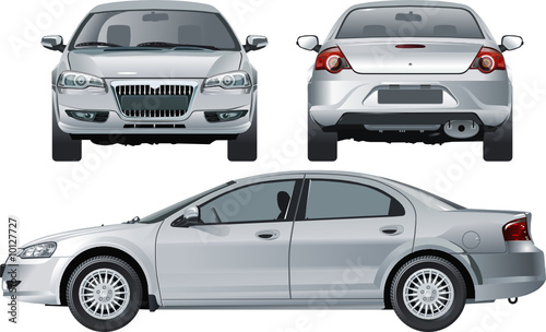 Vector: Vector illustration GAZ Volga Siber Vector illustration GAZ Volga Siber
