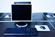 computer with modern LCD on desk