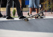 Skateboarders At Skatepark Skateboarders At Skatepark