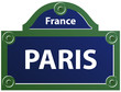 Plaque de rue de Paris