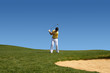 Golf - Golfer mit Golfschläger
