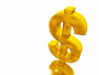 Dollar. A sign on monetary unit of the USA. 3d rendering