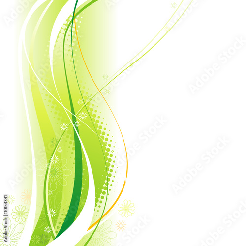 Vektor: Green Elements background of vector illustration layered. Green Elements background of vector illustration layered.