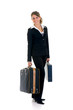 Attractive successful young female sales representative,