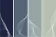 4 vertikale Businessbanner