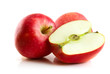 red apple isolated on the white