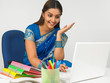 asian woman with her laptop