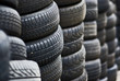 Tyres, Tires, stacked in rows Tyres, Tires, stacked in rows