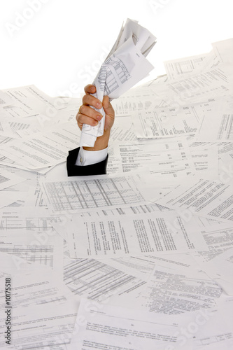 Foto: Streß durch Bürokratie und Papier Ablage Streß durch Bürokratie und Papier Ablage