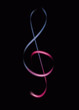 Clef ed sol lumineuse