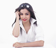 portrait of a pretty asian girl of indian origin
