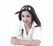 portrait of a pretty asian girl of indian origin