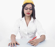 young asian female engineer