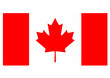 Canada flag isolated vector illustration