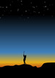silhouette de golfeur