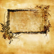 decorative retro background with frame