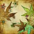 vintage leafy background