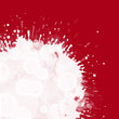 Ilustración: tâche blanche fond rouge tâche blanche fond rouge