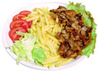 Döner Teller mit Pommes