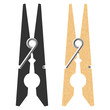 Vektor: Vector clothes peg Vector clothes peg