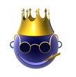 cartoon bee wearing th cross crown