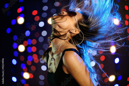 Beautiful female dancing