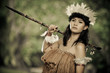 beautiful primitive hunter