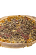 Italian food - pizza on white background