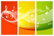 Fresh music theme with notes Fresh music theme with notes