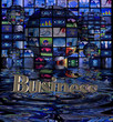 Multi screens and Globes and a sinking business symbol.