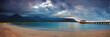 Bay Pier at Sunset With Dramatic CLouds