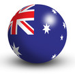 Australia Flag orb Button Icon