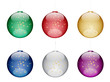 Boules de noel en couleur