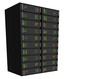 Medium Web Hosting Server Rack on white