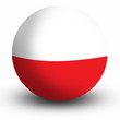 Poland flag orb Button Icon