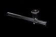 Glass crack pipe isolated on a black studio background Glass crack pipe isolated on a black studio background