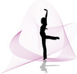 danseuse en position attitude